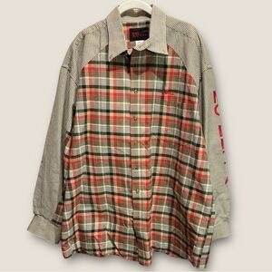 “MO BETTA” Vintage Men’s Plaid Western Shirt